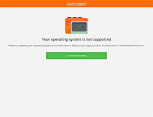 Tablet Screenshot of betsson.com