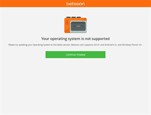 Tablet Screenshot of casino.betsson.com